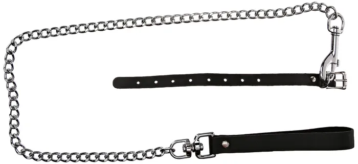 Buckling Cockring Chain Leash Set Kinklab Anal