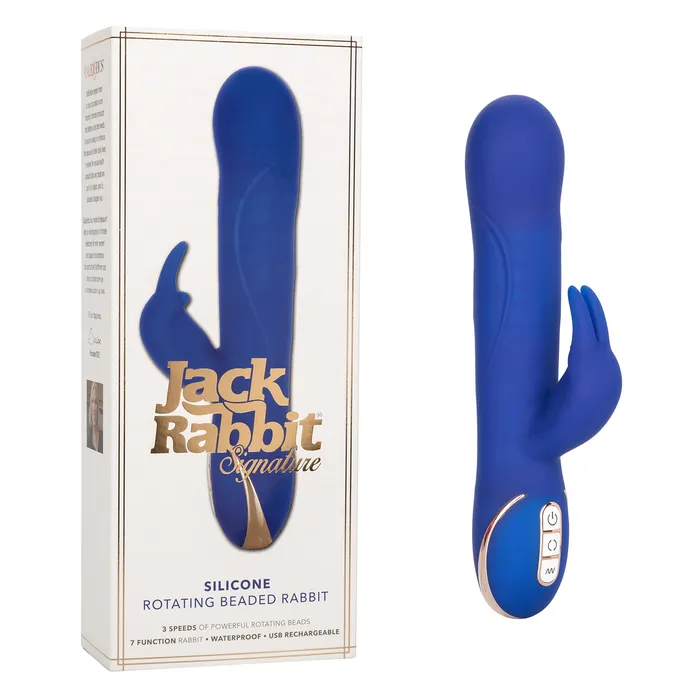CalExotics Calexotics Se0609403 Jack Rabbit Signature Silicone Rotating Beaded Rabbit Female Sex Toys