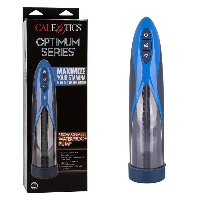 CalExotics Female Sex Toys Calexotics Optimum Series Rechargeable Waterproof Pump Blue Se1045053 CalExotics Female Sex Toys Calexotics Optimum Series Rechargeable Waterproof Pump Blue Se1045053