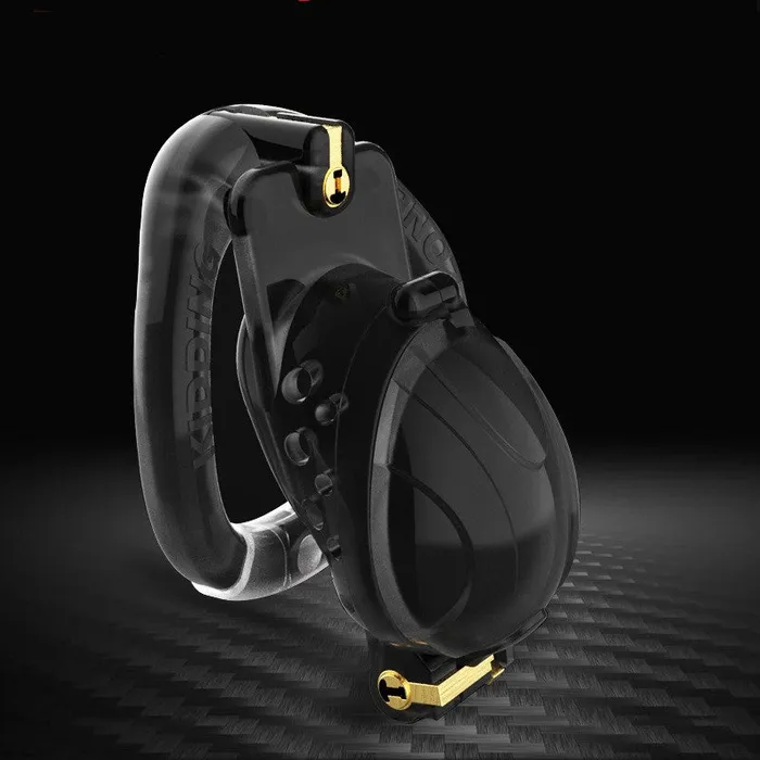 CHASTITY CAGE CO Double Lock Detachable Plastic Chastity Cage Male Sex Toys