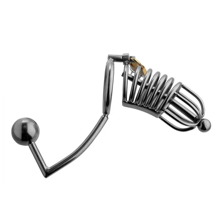 CHASTITY CAGE CO Male Sex Toys Condemned Penetration Cage with Anal Insertion CHASTITY CAGE CO Male Sex Toys Condemned Penetration Cage with Anal Insertion
