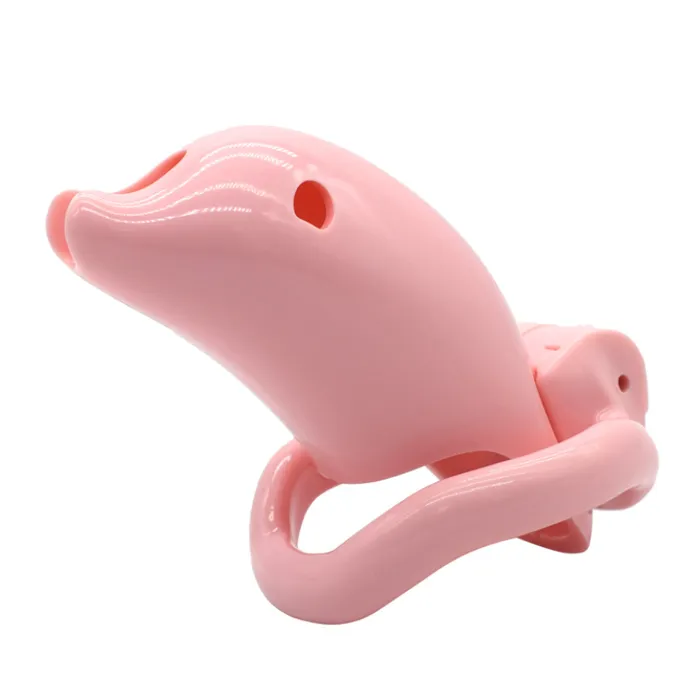 CHASTITY CAGE CO Male Sex Toys Dolphin Plastic Chastity Cage All 4 Rings Included CHASTITY CAGE CO Male Sex Toys Dolphin Plastic Chastity Cage All 4 Rings Included