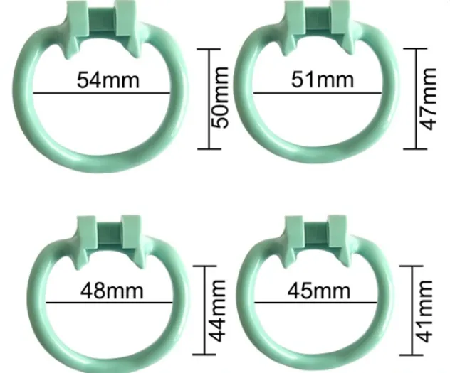 CHASTITY CAGE CO Male Sex Toys Dolphin Plastic Chastity Cage All 4 Rings Included