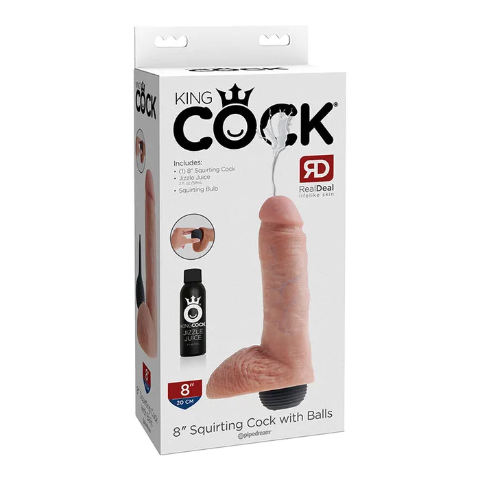 Dildos Pipedream King Cock 8In Squirting Cock Flesh