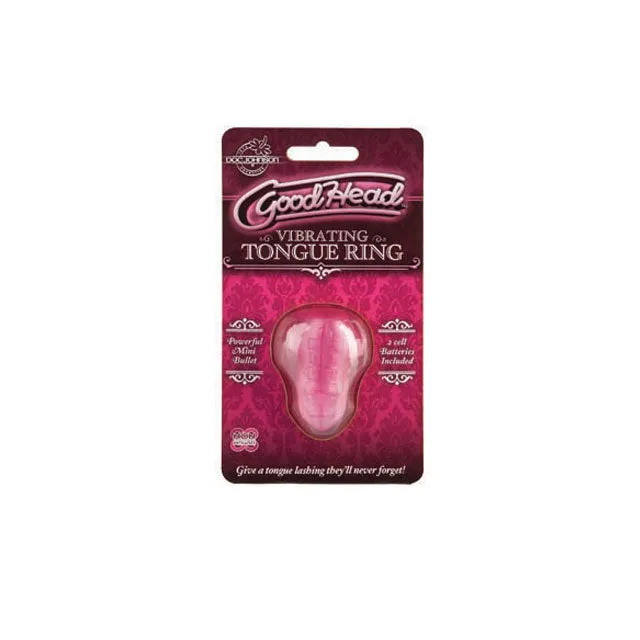 Doc Johnson Male Sex Toys Goodhead Vibrating Tongue Ring Pink