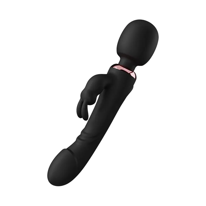 Female Sex Toys Bozatta AdultLuxe HopWave 3 in 1 Rabbit Dildo Wand