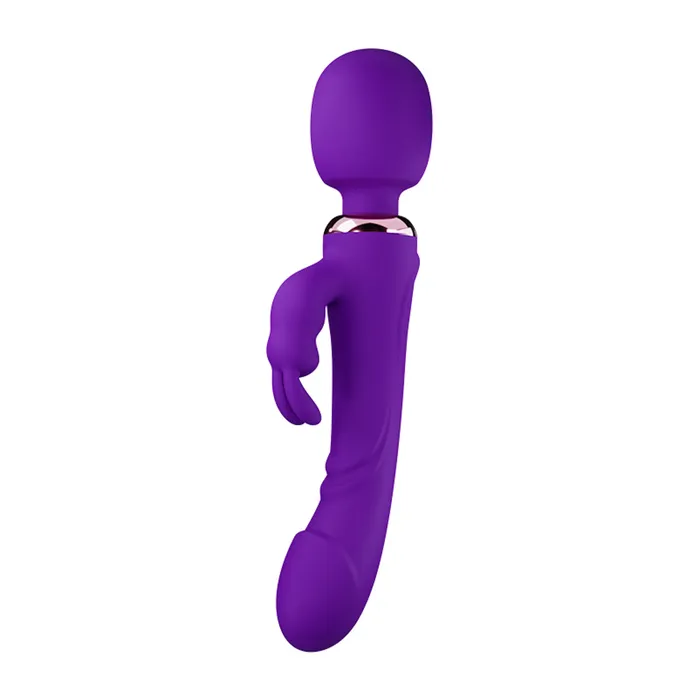 Female Sex Toys Bozatta AdultLuxe HopWave 3 in 1 Rabbit Dildo Wand