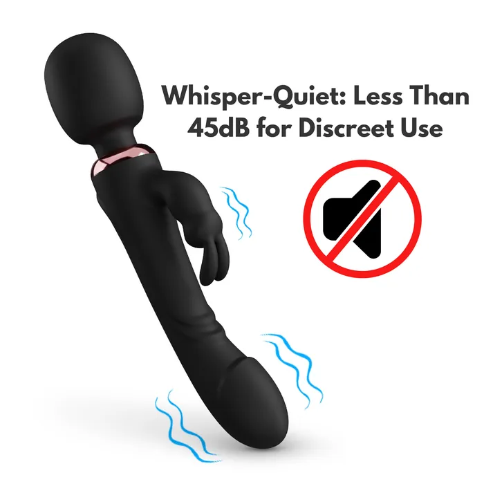 Female Sex Toys Bozatta AdultLuxe HopWave 3 in 1 Rabbit Dildo Wand
