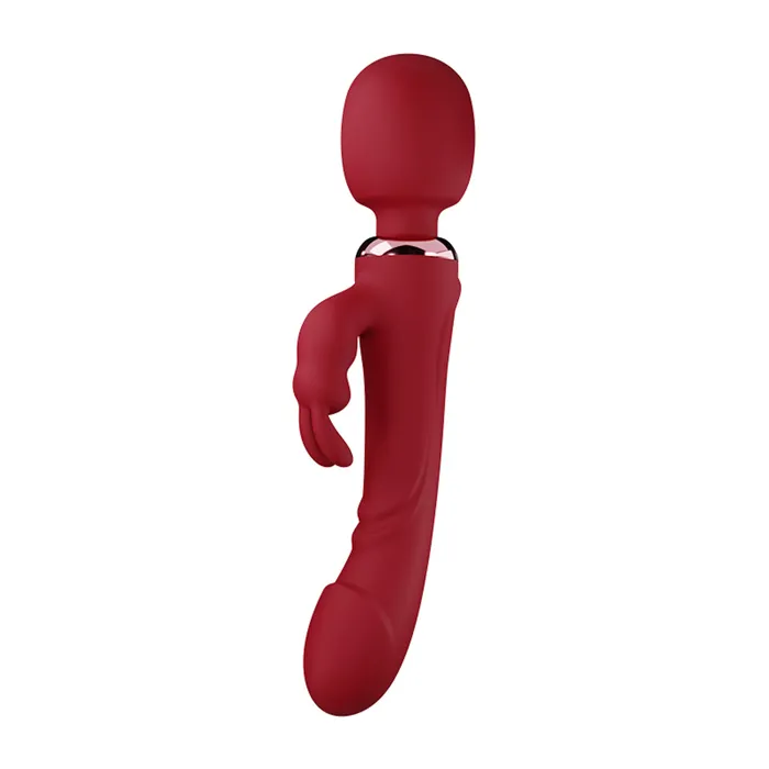Female Sex Toys Bozatta AdultLuxe HopWave 3 in 1 Rabbit Dildo Wand