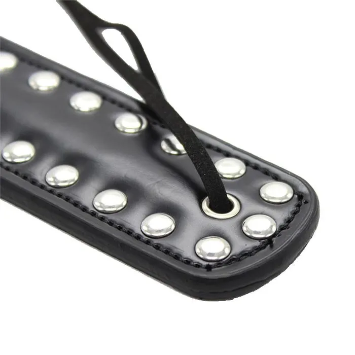 Female Sex Toys House of Dasein Paddles Leather Studded Spanking Paddle Heart Shaped Slave Whip Bdsm Fetish