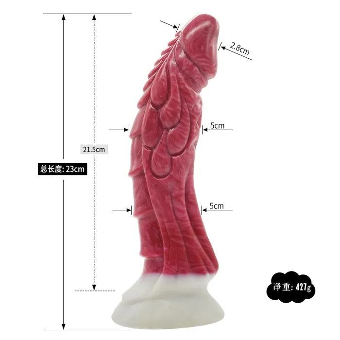 Female Sex Toys House of Dasein Realistic Dildos 227Cm Liquid Silicone Suction Cup Rosy Thick Dildo Sex Toys
