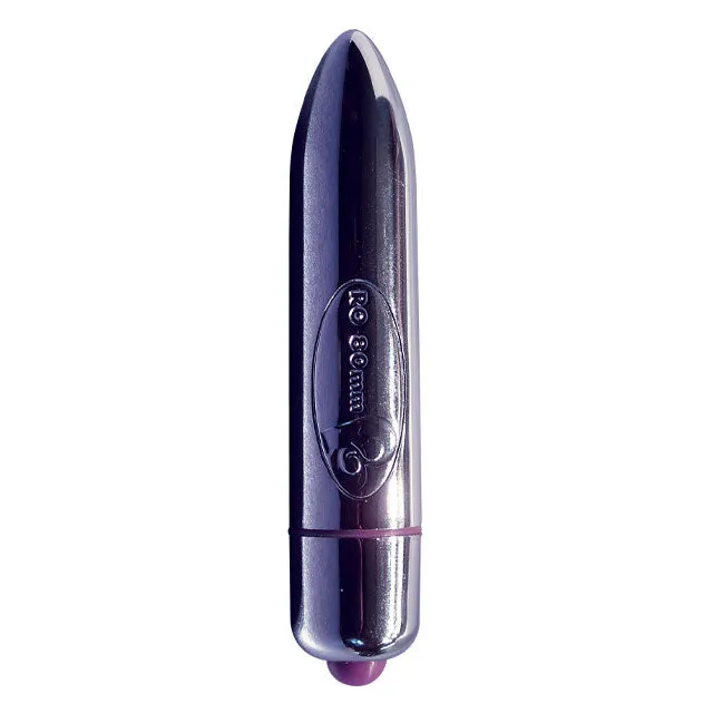 Female Sex Toys RocksOff Ro80Mm Bullet Massager SilverChrome