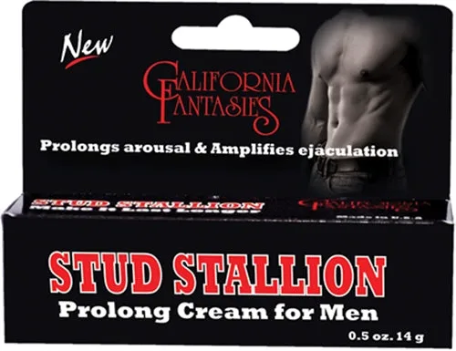 Female Sex Toys Stud Stallion Prolong Cream For Men 05 Oz Tube Boxed California Fantasies Female Sex Toys Stud Stallion Prolong Cream For Men 05 Oz Tube Boxed California Fantasies