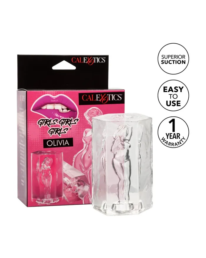 Girls Girls Girls Olivia See Through Fantasy Stroker CalExotics Male Sex Toys