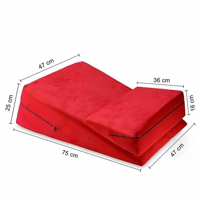 House of Dasein Couples Sex Pillows Wedges 2 Pcs Set Wedge Cushion Supportive Pillow Sex Position Enhancer Bdsm