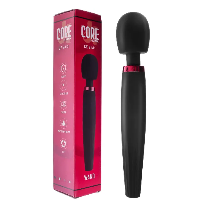 Kink Store Waterproof Wand Vibrator Black By Kink Vibrators