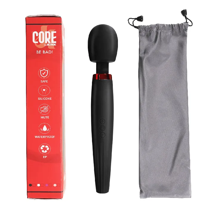 Kink Store Waterproof Wand Vibrator Black By Kink Vibrators