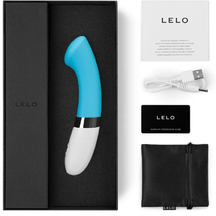 LELO Female Sex Toys LELO Gigi 2 Silicone Waterproof GSpot Vibrator Turquoise