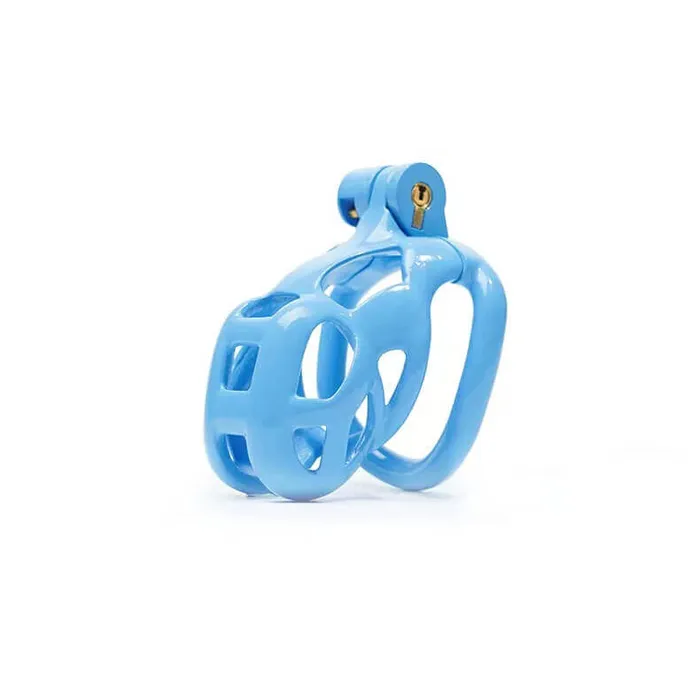 Male Sex Toys CHASTITY CAGE CO Blue Cobra Chastity Cage Kit 177 To 413 Inches Long