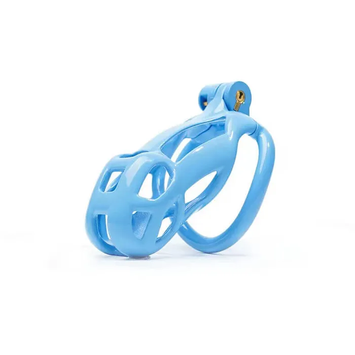 Male Sex Toys CHASTITY CAGE CO Blue Cobra Chastity Cage Kit 177 To 413 Inches Long