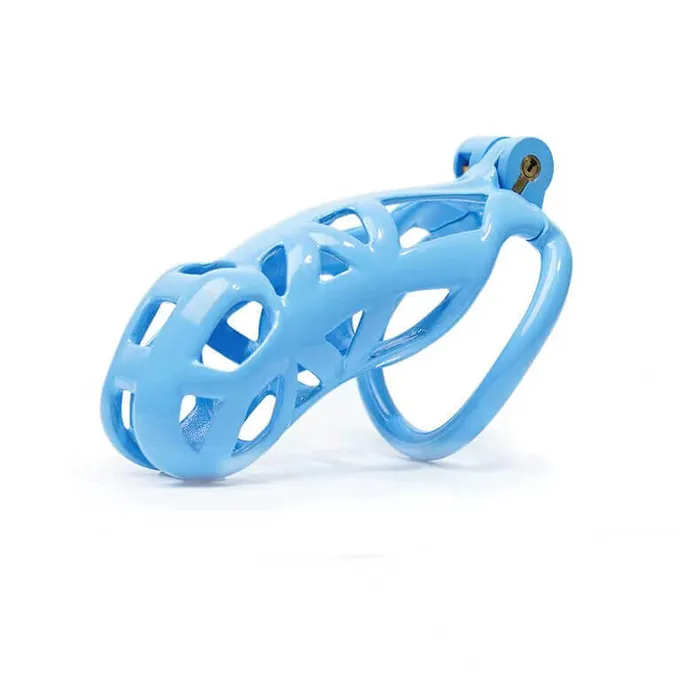 Male Sex Toys CHASTITY CAGE CO Blue Cobra Chastity Cage Kit 177 To 413 Inches Long
