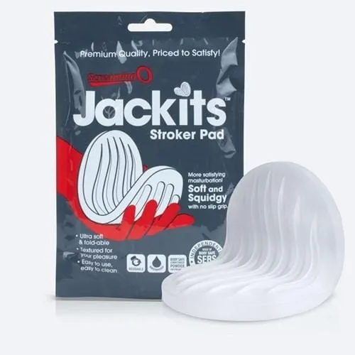 Male Sex Toys Jal Enterprises Screaming O Jackits Stroker Pad in Clear