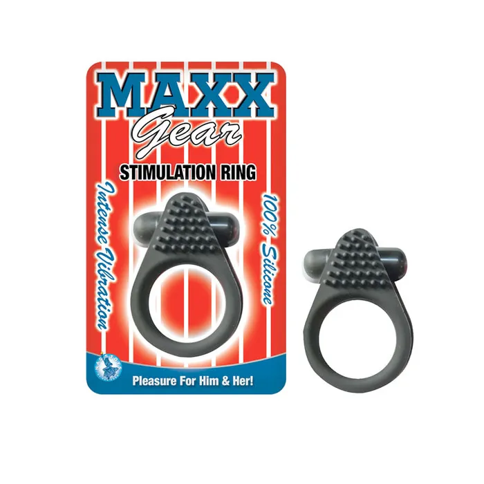 Male Sex Toys Maxx Gear Stimulation Ring Black Nasstoys