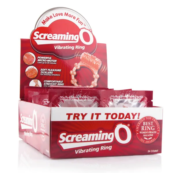 Male Sex Toys Screaming O The Screaming O Vibrating Ring 24 Count Pop Box Display