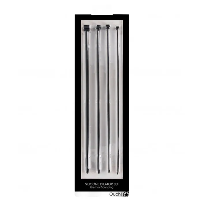 Male Sex Toys Shots America LLC Ouch Urethral Sounding Dilator Set Blk
