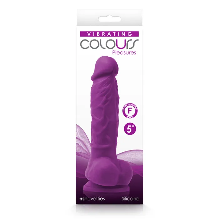 New Sensations Novelties Inc Female Sex Toys Colours Pleasures Vibrating 5In Dildo Pu