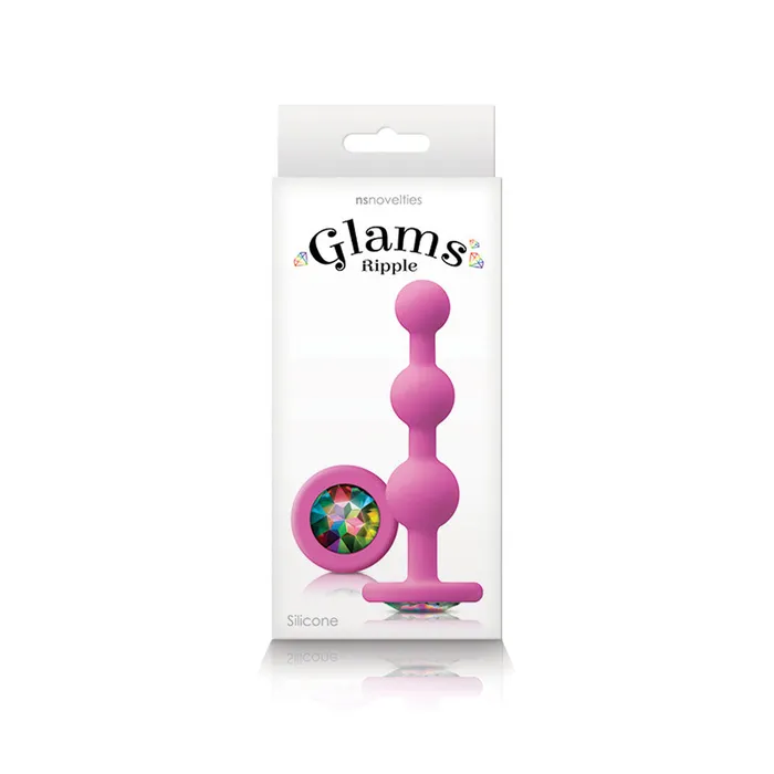 Nsnovelties Glams Ripple Rainbow Gem Pink Vibrators