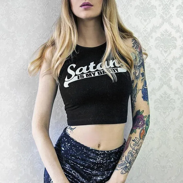 Other Erotic Clothing Satan Daddy Crop Top Kawaii Ddlg House of Dasein Vibrators