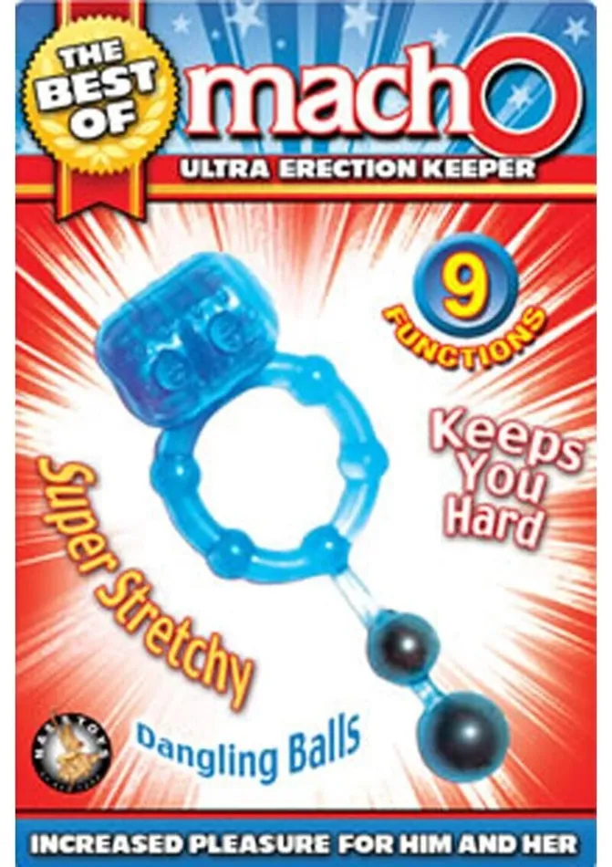 Personalcrave Dildos The Best Of Macho Ultra Erection Keeper 9 Function Dangling Balls Waterproof Blue Personalcrave Dildos The Best Of Macho Ultra Erection Keeper 9 Function Dangling Balls Waterproof Blue