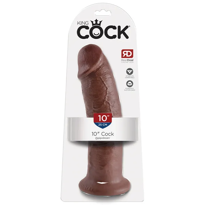 Pipedream Dildos King Cock 10In Cock Brown
