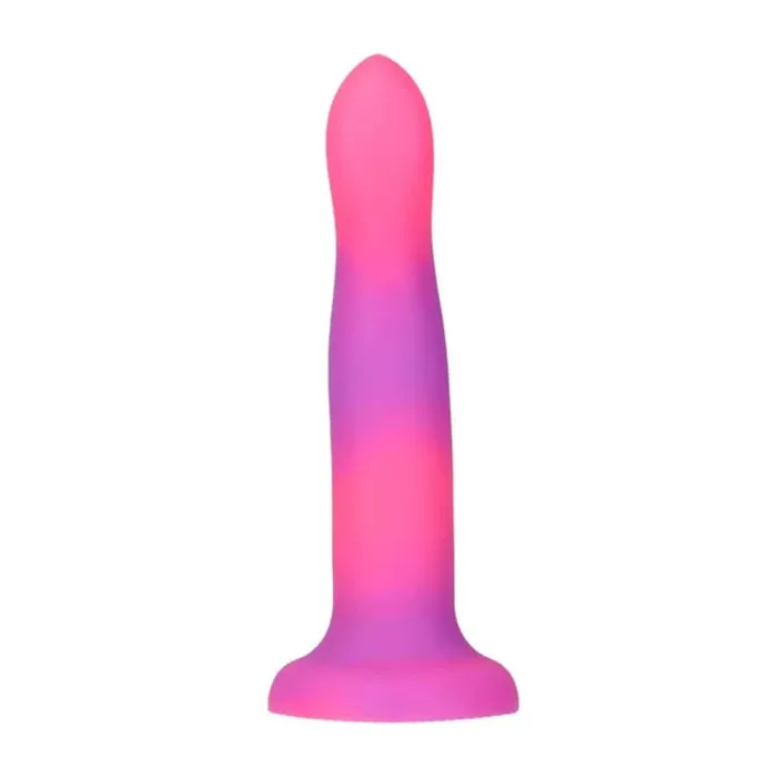 Rave Addiction 8In Glow In The Dark Dildo PinkPurple Xgen Dildos