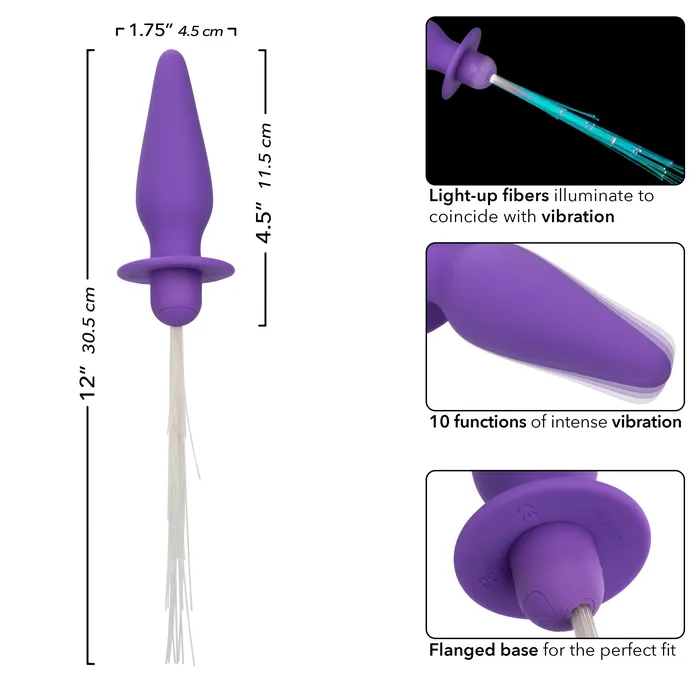 Southern Lights Vibrating Light Up Butt Plug CalExotics Anal