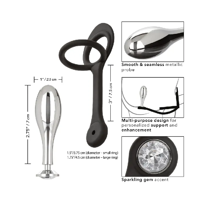 Star Fucker Teardrop Butt Plug Cock Ring CalExotics Male Sex Toys