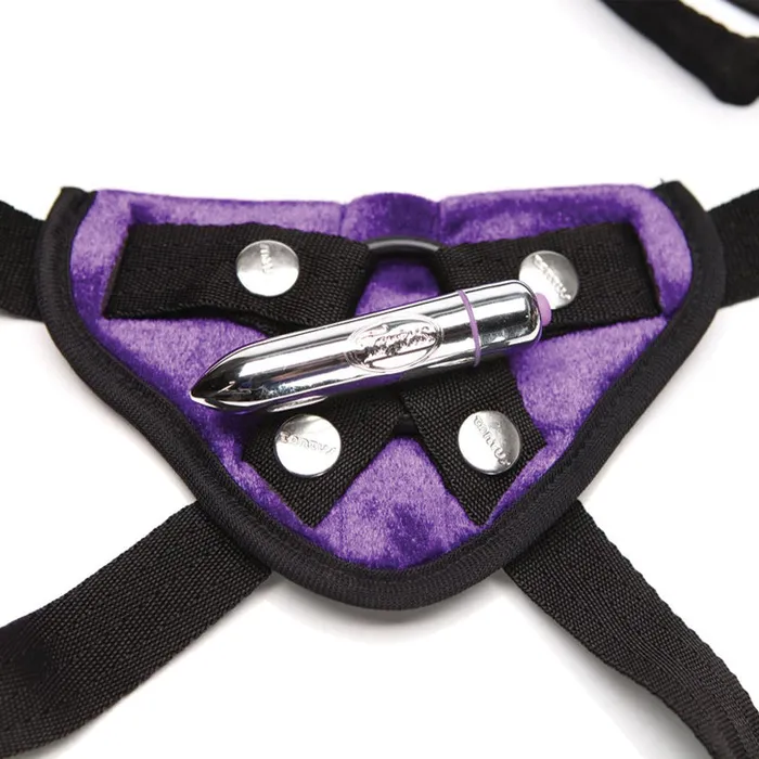 Tantus Velvet Vibra Harness Purple Clam Tantus Vibrators