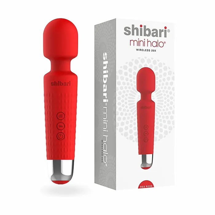 Thank Me Now Vibrators Mini Halo Wireless 20X Red Rose