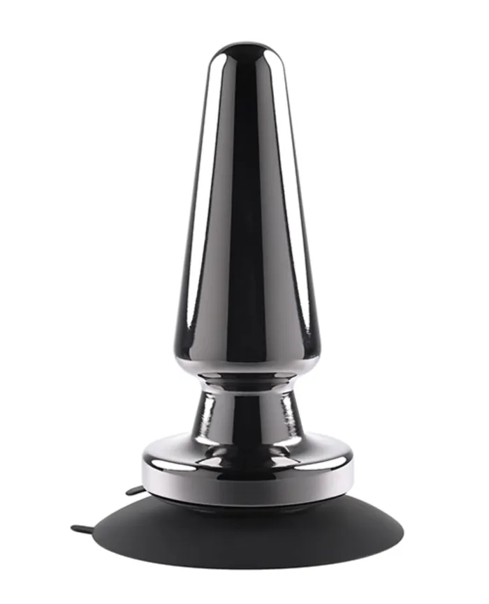 The Evolved Company Anal Evolved Advanced Vibrating Rechargeable Metal Plug Black The Evolved Company Anal Evolved Advanced Vibrating Rechargeable Metal Plug Black