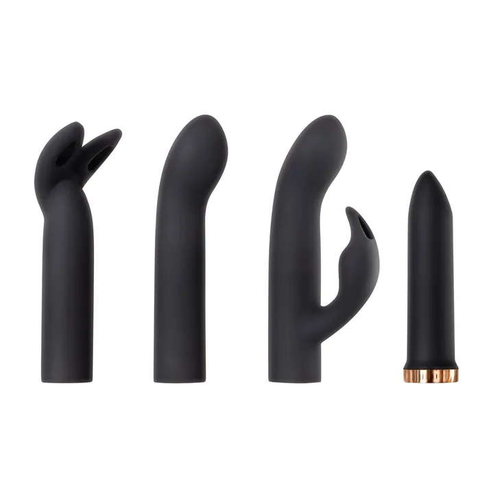 The Evolved Company Vibrators Evolved Love Is Back Four Play Set Bullet Vibe With 3 Sleeves For GSpotAnd Clitoral Dual Stimulation Black The Evolved Company Vibrators Evolved Love Is Back Four Play Set Bullet Vibe With 3 Sleeves For GSpotAnd Clitoral Dual Stimulation Black