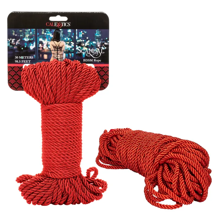 Vibrators CalExotics Scandal Bdsm Rope 30M Red