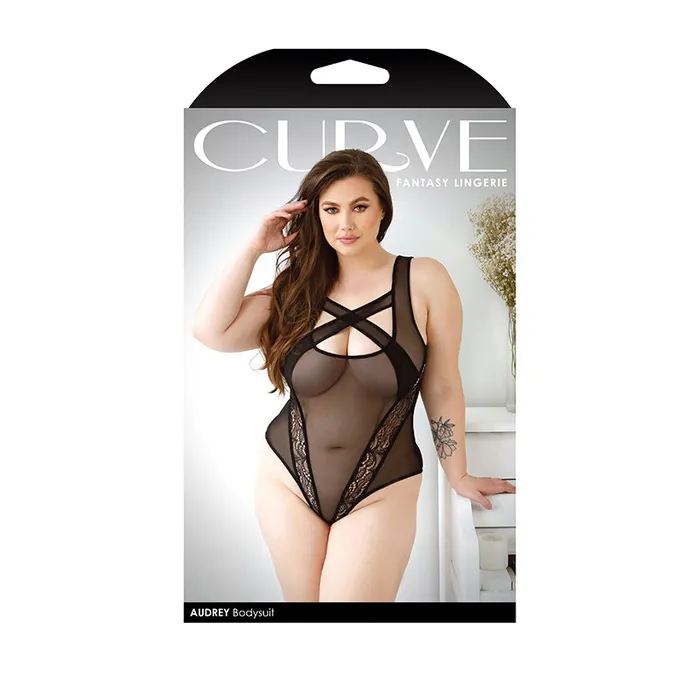 Vibrators Fl Curveaudrey Bodysuitsnapclos Blk 3X4X Fantasy Lingerie