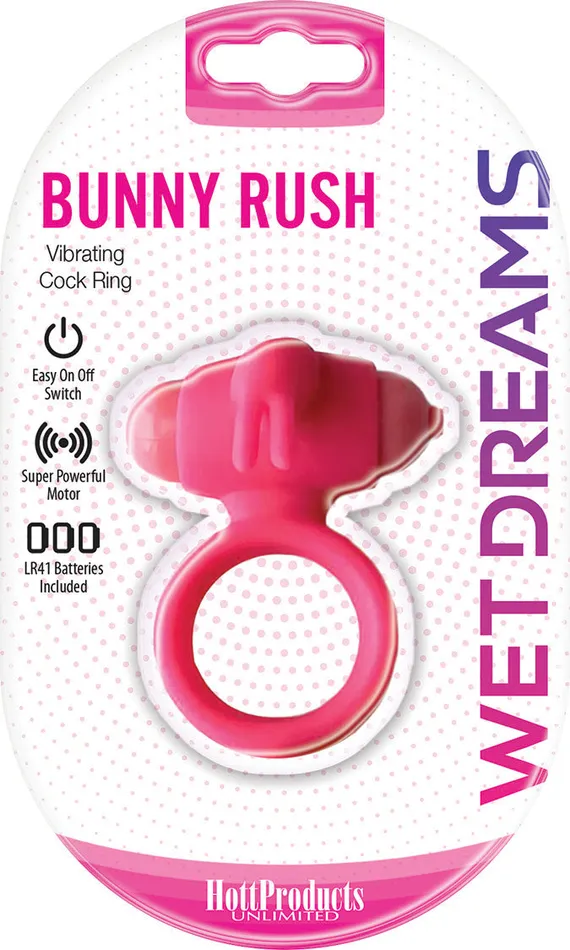 Vibrators Hott Products Wet Dreams Bunny Buster Cock Ring With Turbo Bunny Motor Pink Vibrators Hott Products Wet Dreams Bunny Buster Cock Ring With Turbo Bunny Motor Pink