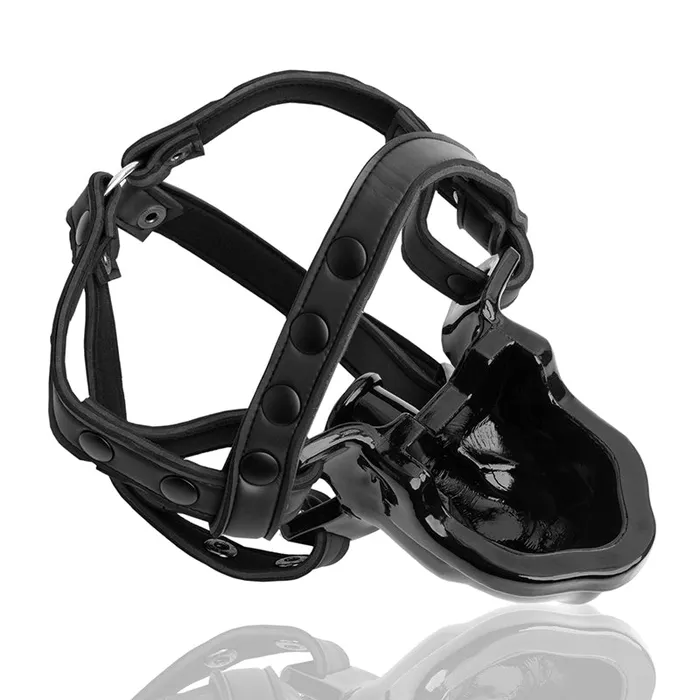 Watersport StrapOn Gag Black Blue Ox Designs Oxballs Female Sex Toys