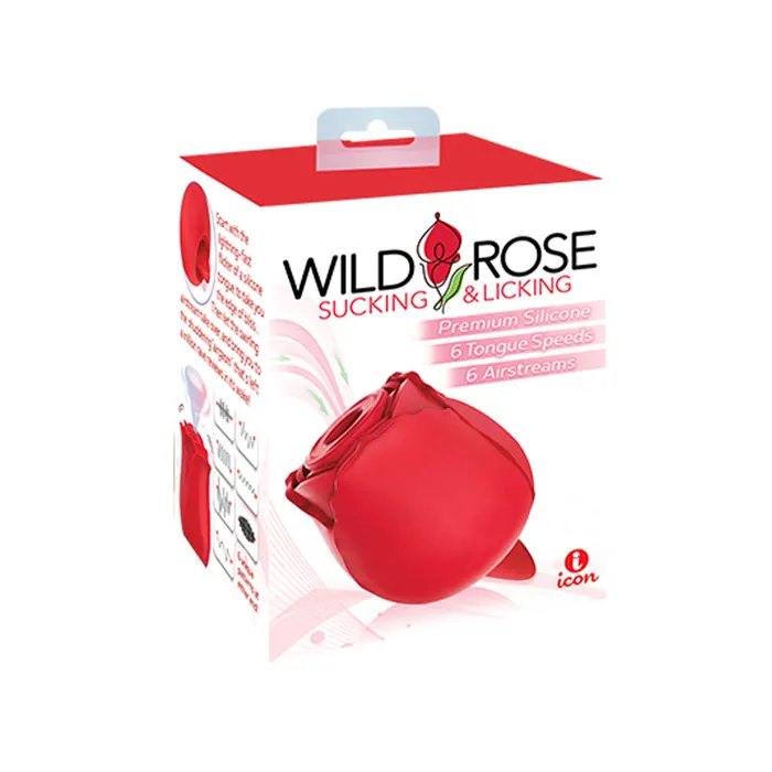 Wild Rose Suction Rose And Tongue Icon Brands Inc Vibrators