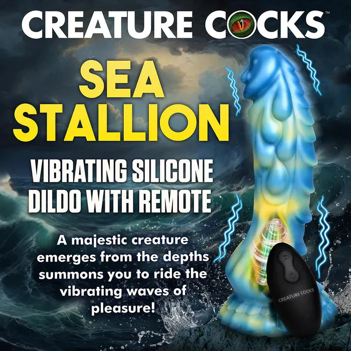 XR Brands Dildos Creature Cocks Sea Stallion Vibrating Dildo w Remote