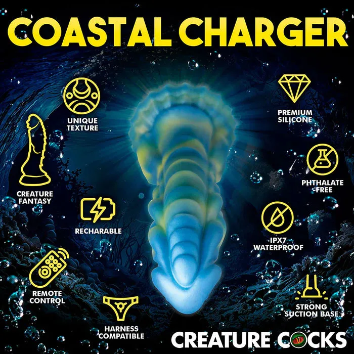 XR Brands Dildos Creature Cocks Sea Stallion Vibrating Dildo w Remote
