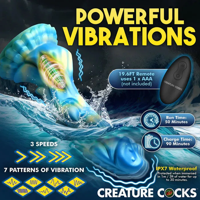 XR Brands Dildos Creature Cocks Sea Stallion Vibrating Dildo w Remote