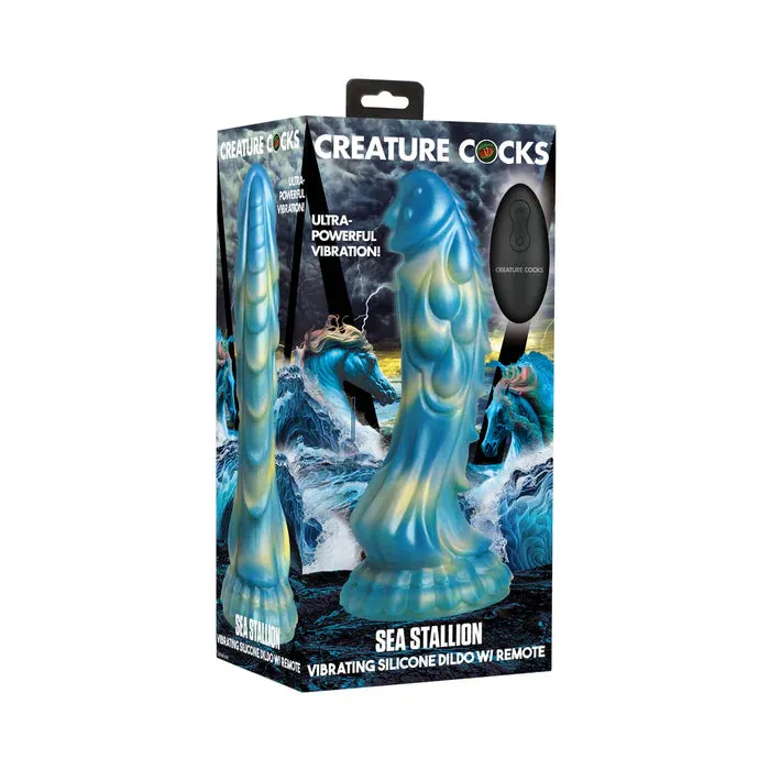XR Brands Dildos Creature Cocks Sea Stallion Vibrating Dildo w Remote